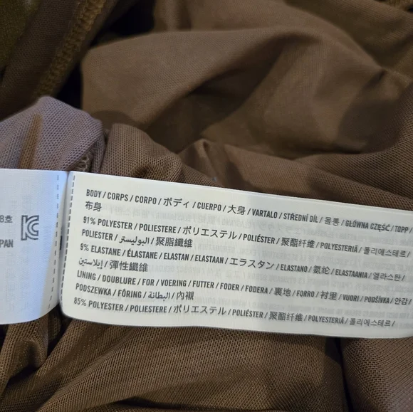 Abercrombie & Fitch Vol 28 Rouched Mini Dress | Taupe | Size M - Picture 7 of 11